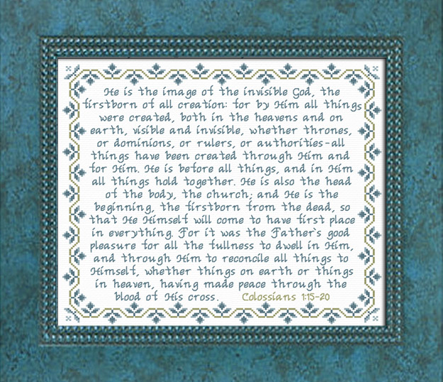 Firstborn OF All Creation - Colossians 1:15-20